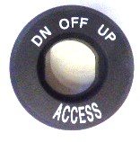 COLLAR, KEY SWITCH, ACCESS, MARKED DN-OFF-UP OTIS # AAA340BT4