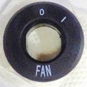 COLLAR, KEY SWITCH, FAN, SINGLE SPEED, MARKED DN-OFF OTIS # AAA340BT16
