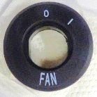 COLLAR, KEY SWITCH, FAN, SINGLE SPEED, MARKED DN-OFF OTIS # AAA340BT16