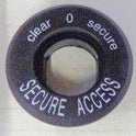 COLLAR, KEY SWITCH, SECURE ACCESS, MARKED CLEAR-O-SECURE OTIS # AAA340BT10