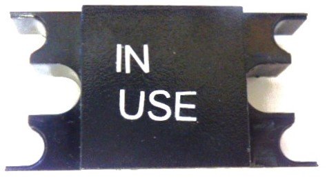 SPACER, 1.25  WIDE, BLACK, MARKED IN USE DOVER # 9893817