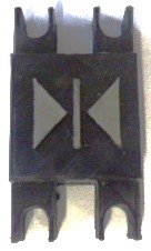 SPACER, 1.25  W, BLACK, DOOR CLOSE, NO BRAILLE VERTICAL MOUNT DOVER # 9893830