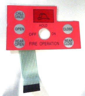 MASK, LED ILLUMINATED, FIRE SERVICE CONTROL SCHINDLER # 7282C86H01