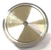 BUTTON, SS, FLAT, BLUE LED 24VDC, MICRO MOTION III OTIS # AAA23500AM39