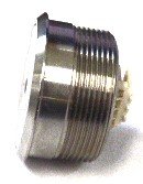 BUTTON, SS, FLAT, BLUE LED 24VDC, MICRO MOTION III OTIS # AAA23500AM39