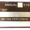 TAG, TEST, 1 AND 5 YEAR ALUMINUM, 3.00 X 1.5  MEP-GT2