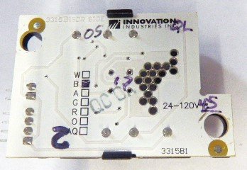 BUTTON, STAINLESS, BLUE LED, 24-120 VOLT, AS SHOWN INNOVATION PB SERIES