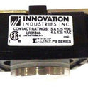 BUTTON, STAINLESS, BLUE LED, 24-120 VOLT, AS SHOWN INNOVATION PB SERIES
