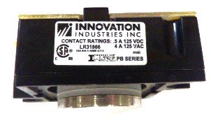 BUTTON, STAINLESS, BLUE LED, 24-120 VOLT, AS SHOWN INNOVATION PB SERIES
