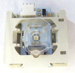 BLOCK, CONTACT. 24 VDC, 1 N.O. CONTACT, PUSHBUTTON, BLUE LED