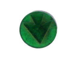 JEWEL, ARROW, GREEN, TRANSLUCENT, 1 1/4 O.D., OTIS # 499Z3