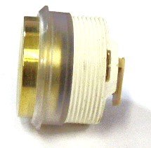 BUTTON, BRONZE FLAT PROJECTING RED LED CLEAR RING, 24 VDC OTIS # AAA23500CH51