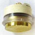 BUTTON, BRONZE FLAT PROJECTING RED LED CLEAR RING, 24 VDC OTIS # AAA23500CH51