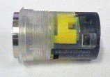 PUSHBUTTON, SS, PROJECTING AMBER LED, CLEAR RING 30 VDC OTIS AAA23500BY89
