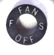 COLLAR, SWITCH, KEYED OR TOGGLE, BLACK, MARKED FAN 2 SPEED OTIS # 239J4