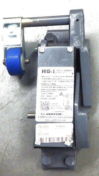 SWITCH, INTERLOCK, TYPE HG-1 LEFT HAND, AS SHOWN, CJA # 77862