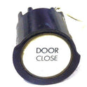 PUSHBUTTON, BLACK, ROUND, WHITE INSERT, MARKED DOOR CLOSE  US # 167-03011-100