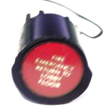 PUSHBUTTON, BLACK, ROUND, RED INSERT, MARKED FIRE EMER. US # 167-03011-100
