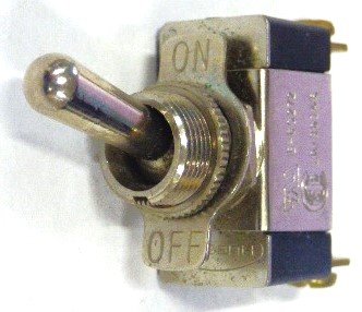 SWITCH, TOGGLE, SPST, 20 AMP @ 125 VAC SCREW TERMINALS CARLING # E-60272