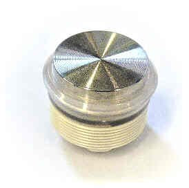 BUTTON, SS,  FLAT PROJECTING YEL/GRN LED CLEAR RING, 24 VDC OTIS # AAA23500CH10