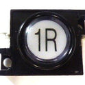 BUTTON, WHITE LED, 6-30 VOLT, MARKED 1R MADE FOR OTIS INNOVATION PB SERIES