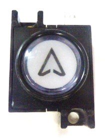 BUTTON, WHITE LED, 6-30 VOLT, VERTICAL ARROW MADE FOR OTIS INNOVATION PB SERIES