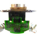 BUTTON, SS, CENTER DOT, 2 SETS N.O. CONTACTS, DUPAR