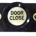 BUTTON, DOOR CLOSE, NC/NO CONTACTS WHITE BUTTON, BLACK BEZEL, LIGHT UP, TYPE RBW