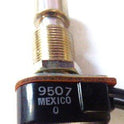 SWITCH, PLUNGER, PUSHBUTTON, SPST, WIRE LEADS CARLING #P267F-D-RND MTL