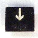 INSERT, METAL, DOWN ARROW SYMBOL 7069AF SERIES OTIS #AAA250G1-DOWN ARROW