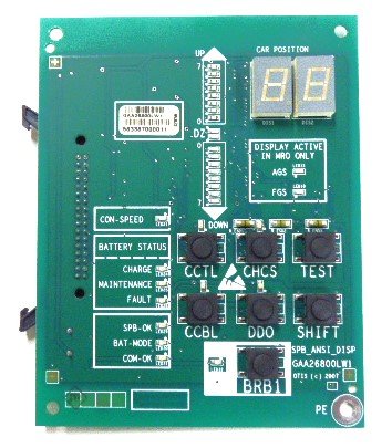 BOARD, CIRCUIT, DISPLAY, SERVICE PANEL NSAA GEN III  OTIS # GAA26800LW1