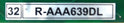 ANNUNCIATOR, COMPLETE, COMPASS, GREEN LEDS, GRAY LENS  OTIS # 32-R-AAA639DL8
