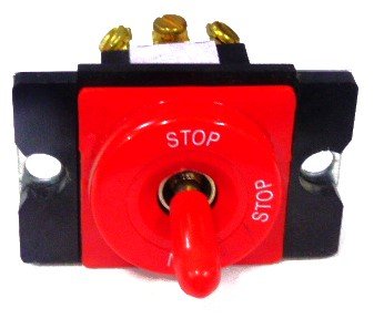 SWITCH, BAT HANDLE, STOP-RUN, RED HALO