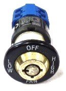SWITCH, KEYED, 2 SP FAN, BRASS, WITH 2 EX515 KEYS, INNOVATION # 020013-221