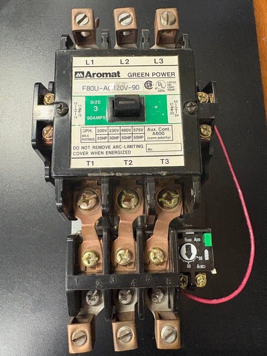 AROMAT GREEN POWER F80U AC-120V SIZE 3 CONTACTOR