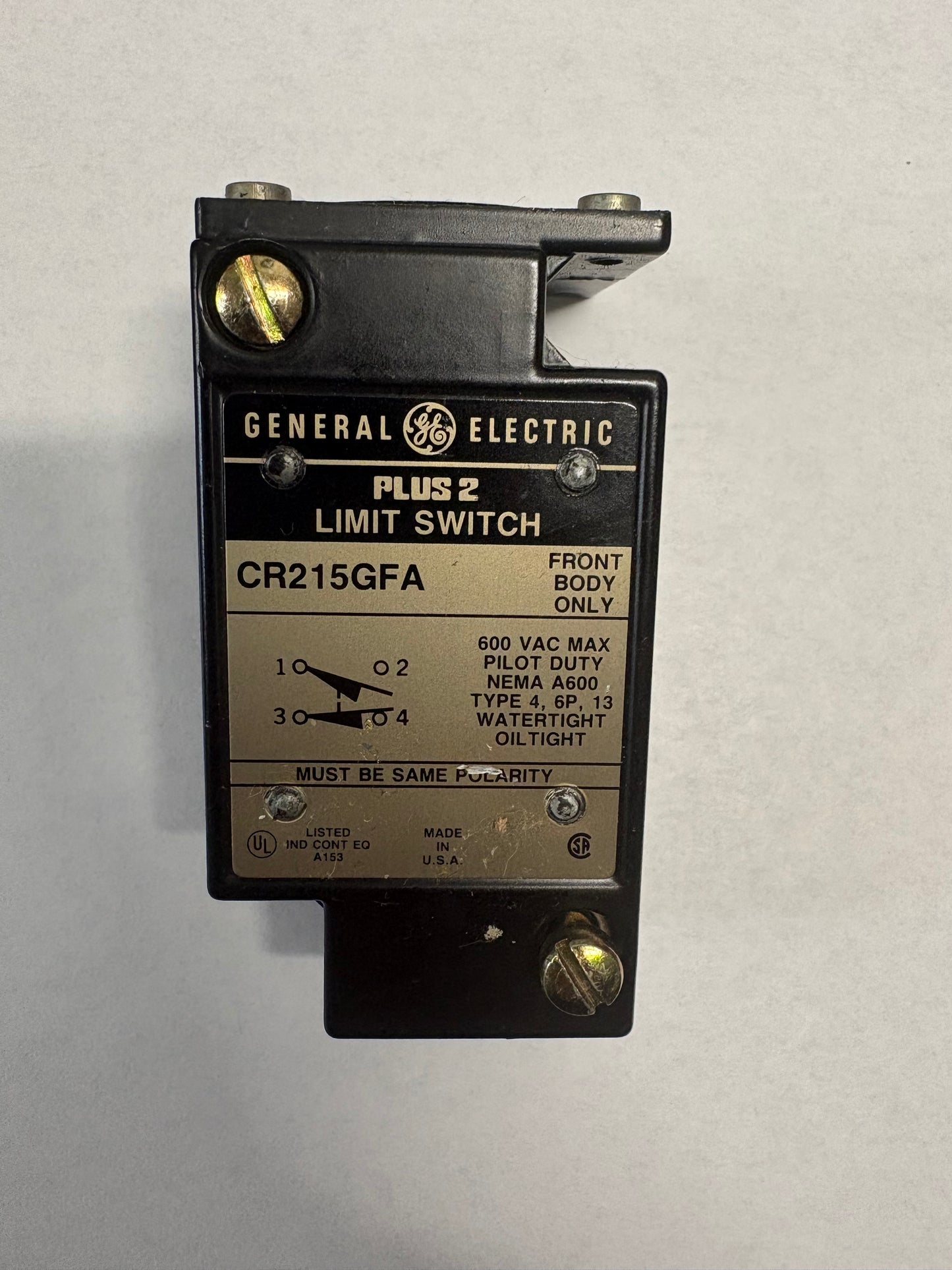 GENERAL ELECTRIC CR215GFA LIMIT SWITCH