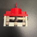 SWITCH, KEYED, FIRE SERV, VERT RED BEZEL, BYPASS-OFF-ON KS1-0057V