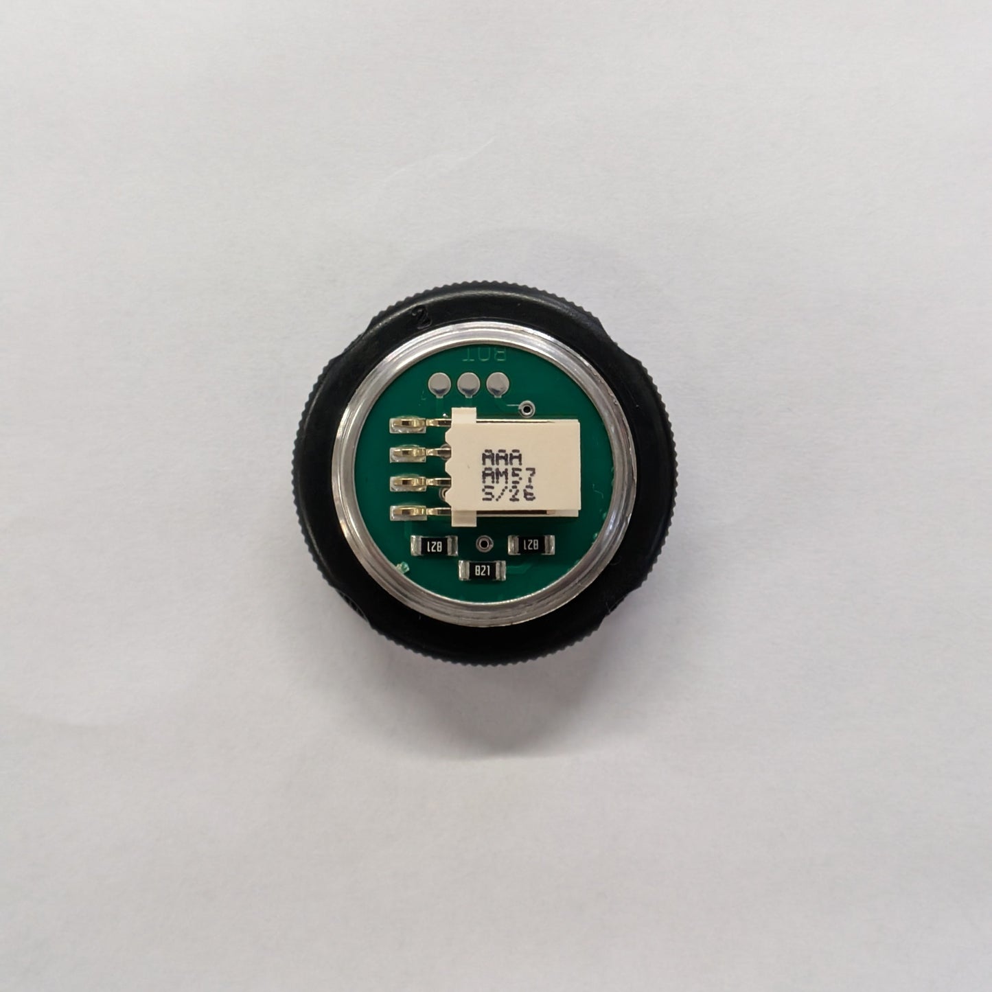 BUTTON, SS, FLAT FLUSH, WHITE LED 24VDC OTIS # AAA23500AM57