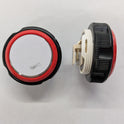 BUTTON, SS, FLAT FLUSH, RED LED 24VDC, RED RING OTIS # AAA23500CH78