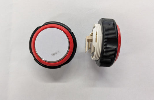 BUTTON, SS, FLAT FLUSH, RED LED 24VDC, RED RING OTIS # AAA23500CH78